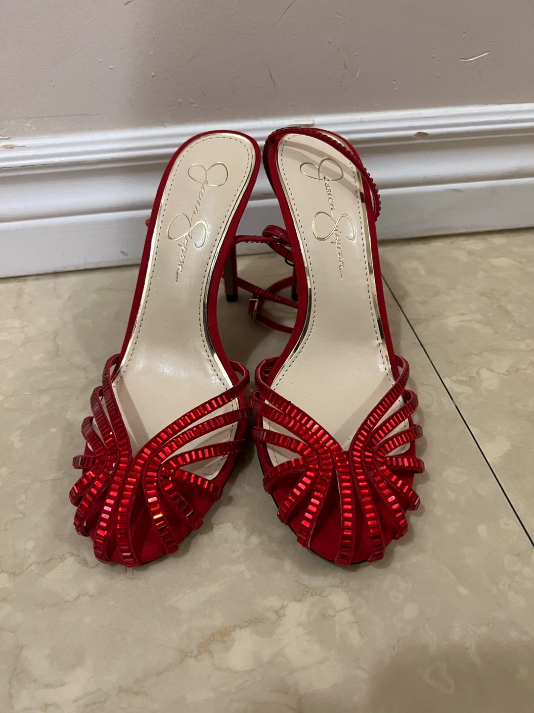 Brand new PROM ready Jessica Simpson Embellished Strappy Heels - photo 5