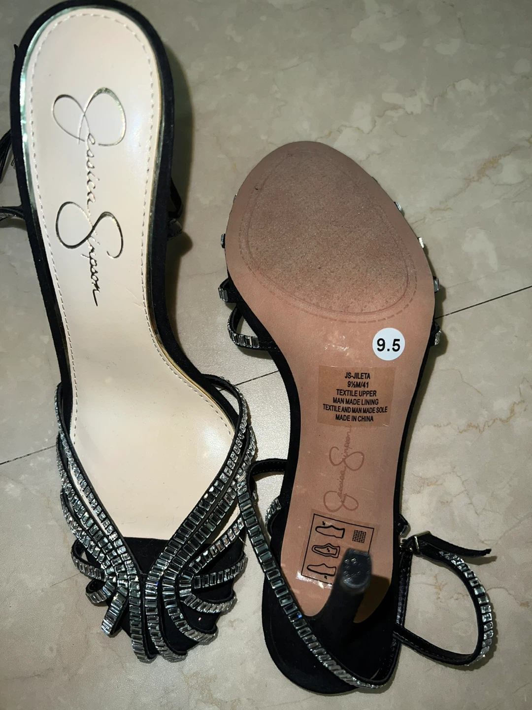 Brand new PROM ready Jessica Simpson Embellished Strappy Heels - photo 2