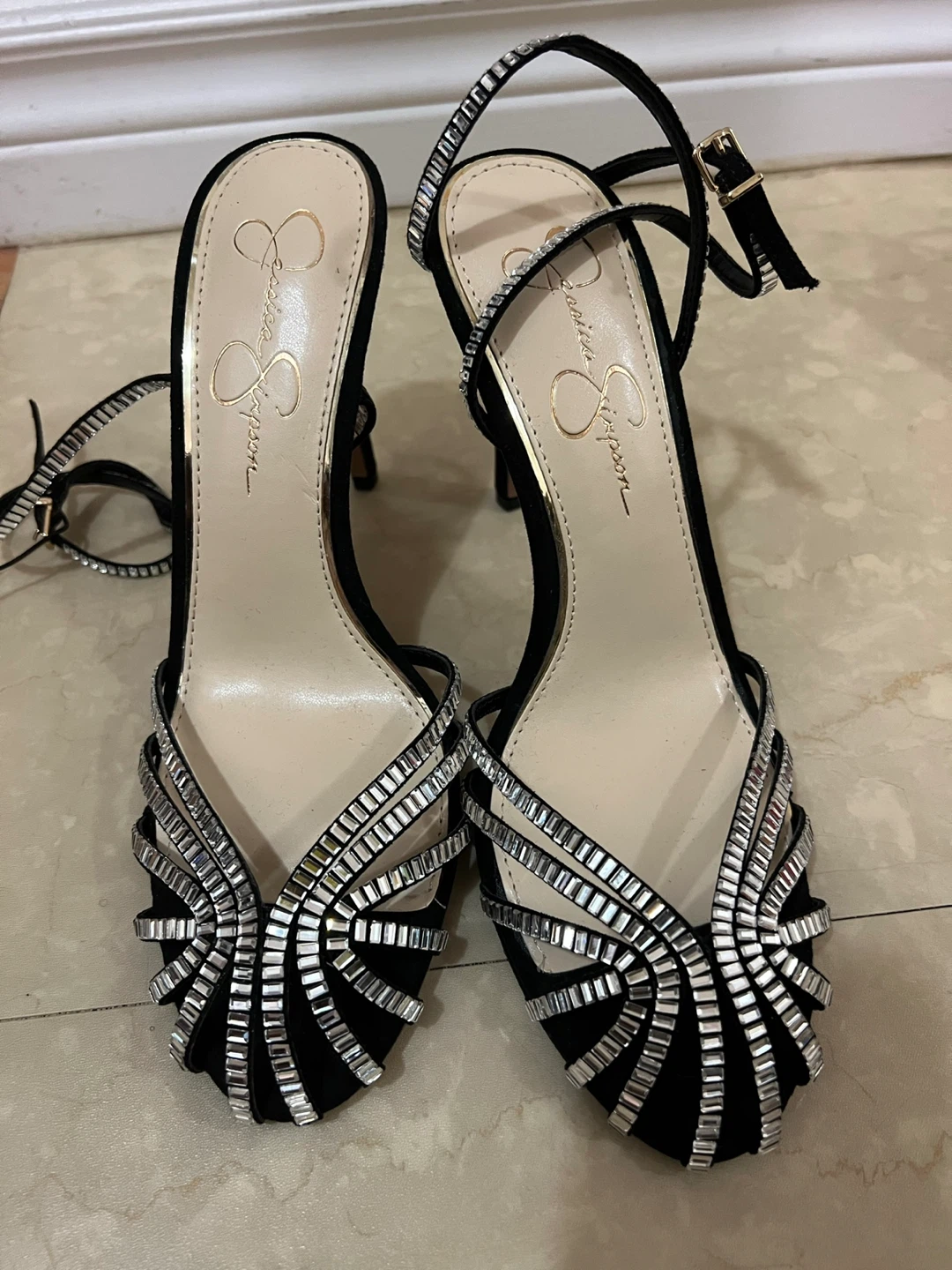 Brand new PROM ready Jessica Simpson Embellished Strappy Heels - photo 3