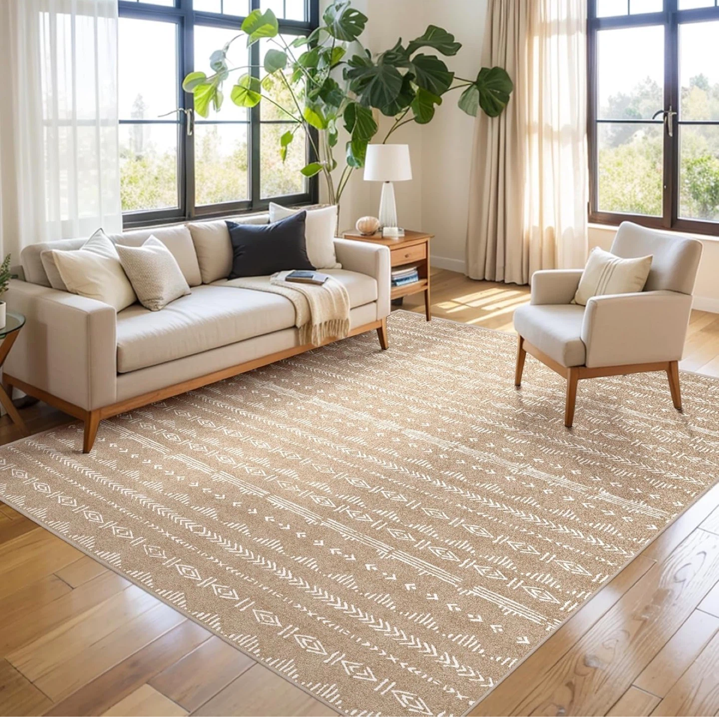 Boho Geometric Area Rug