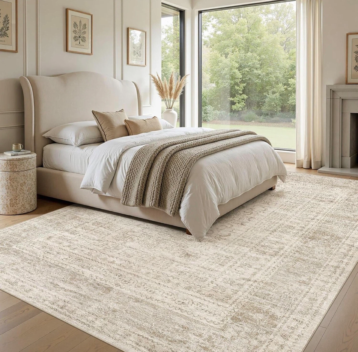 Cream and Grey Area Rug - photo 4