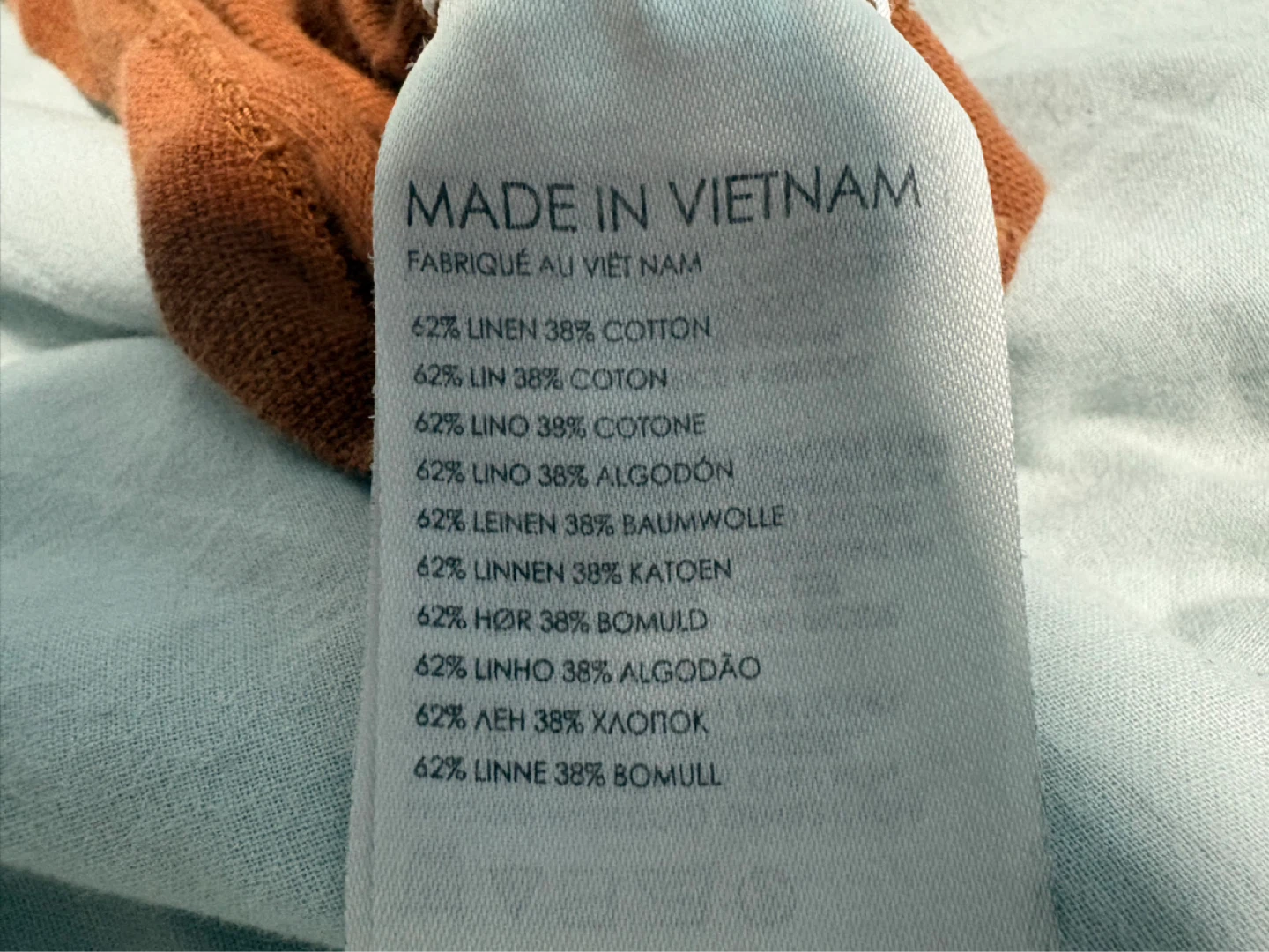 Club Monaco Orange Linen Blend T-Shirt - photo 3