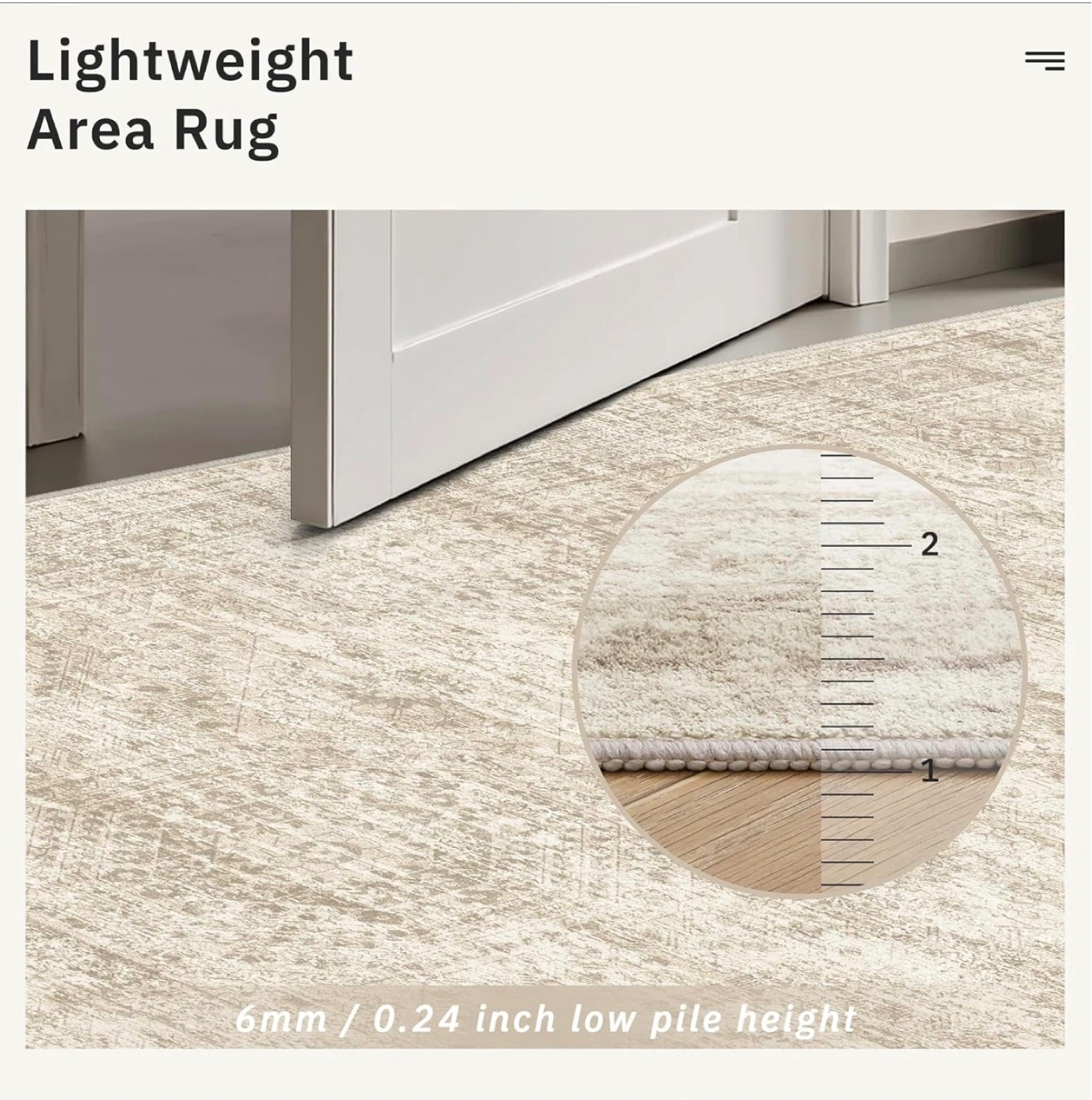 Lightweight Area Rug - Soft & Skin-Friendly - photo 4
