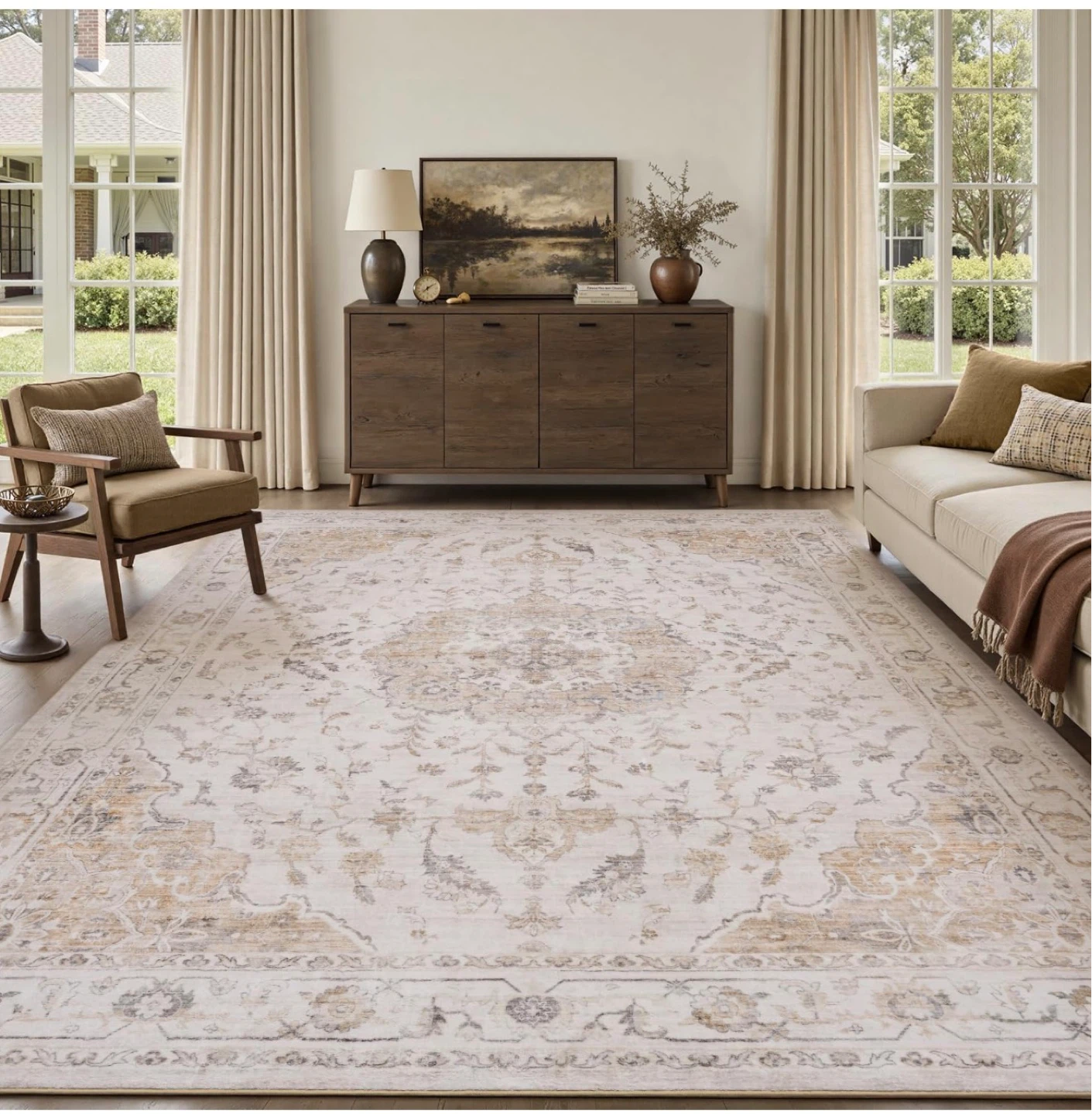Traditional Medallion Area Rug
