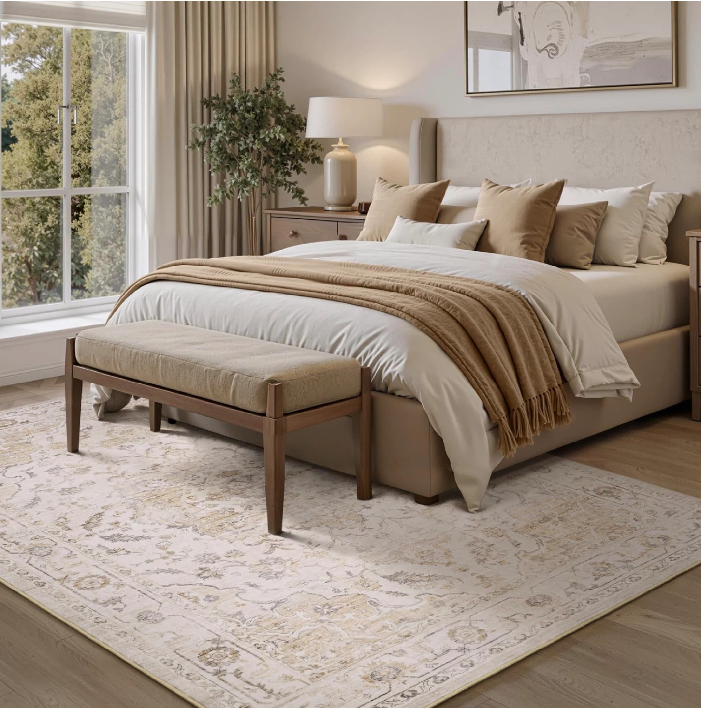 Traditional Medallion Area Rug - photo 2