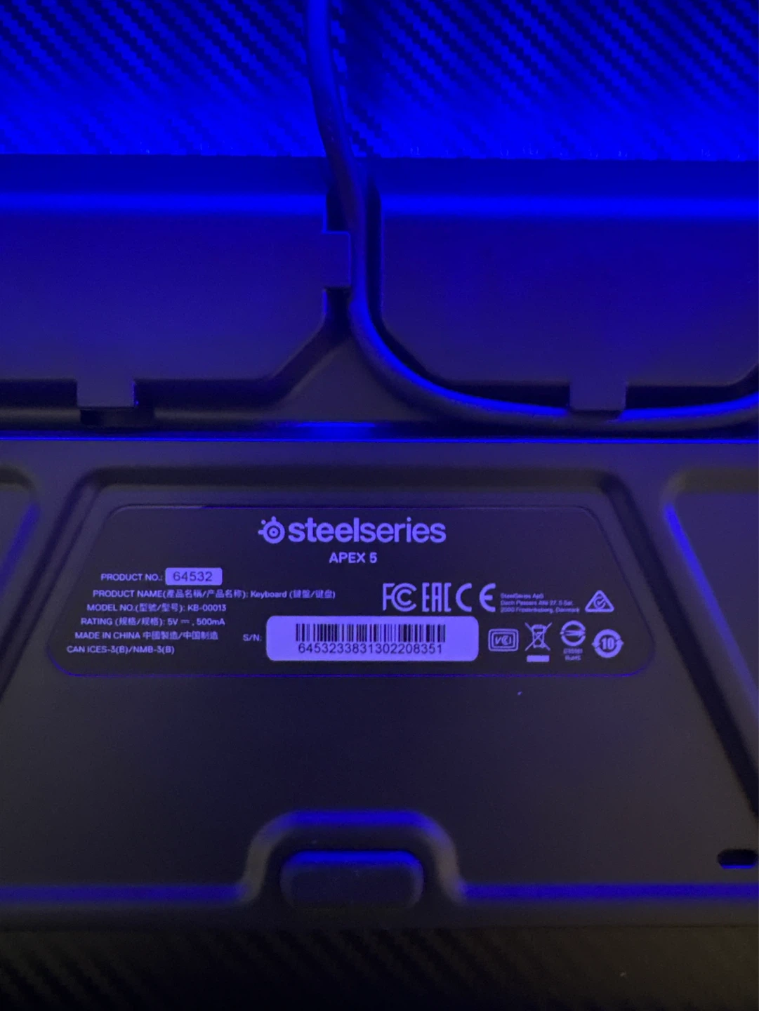 SteelSeries Apex 5 Mechanical Gaming Keyboard - photo 2