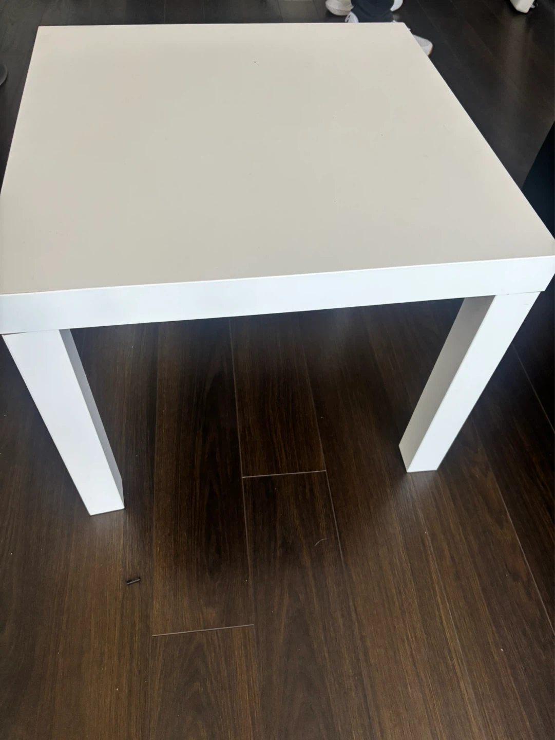 White Square Side Tableiu - photo 3
