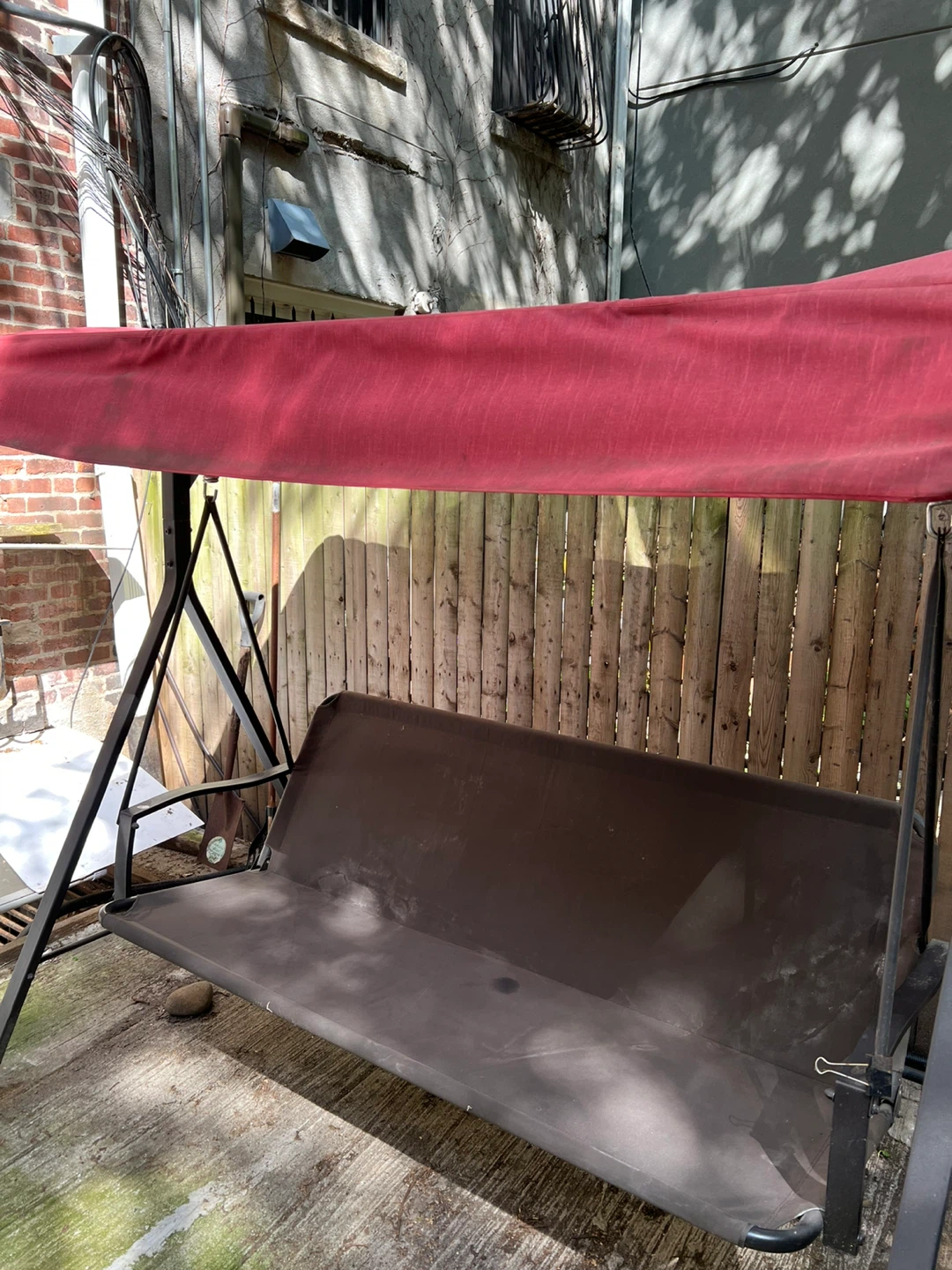 Outdoor Swing with Canopy and Cushions - photo 2