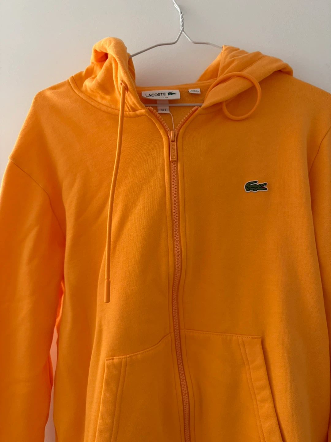 Men’s Lacoste Orange Zip-Up Hoodie - photo 2
