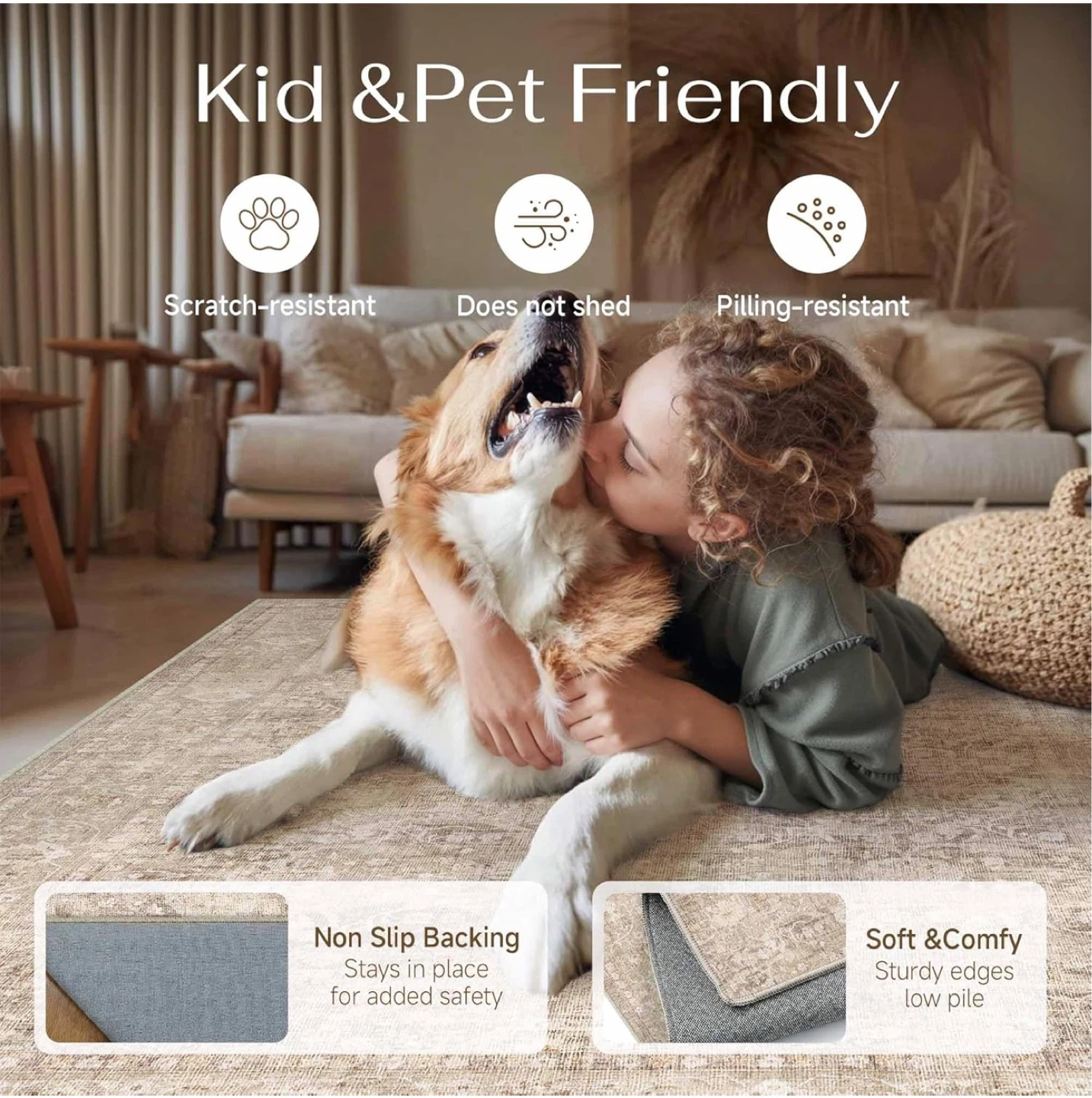Kid & Pet Friendly Area Rug - photo 4