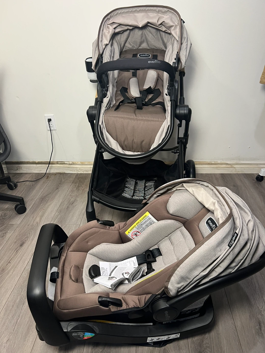 Evenflo Pivot Travel System Stroller and Car Seat