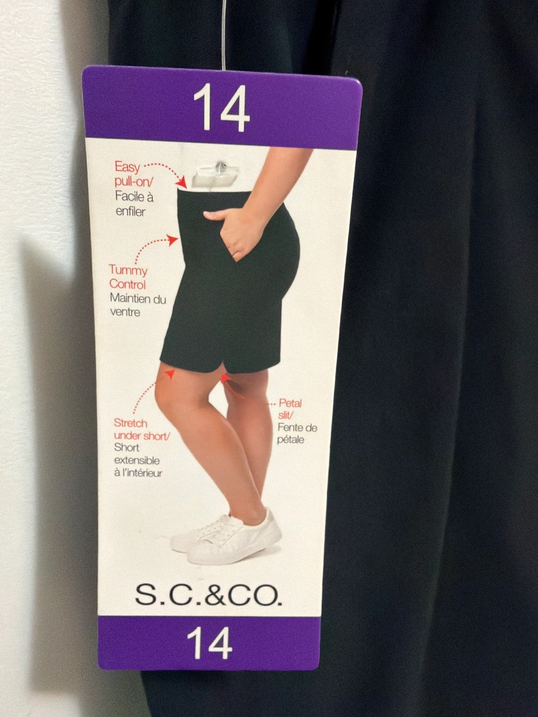 S.C. & CO. Black Pull-On Skort - Size 14 - photo 2