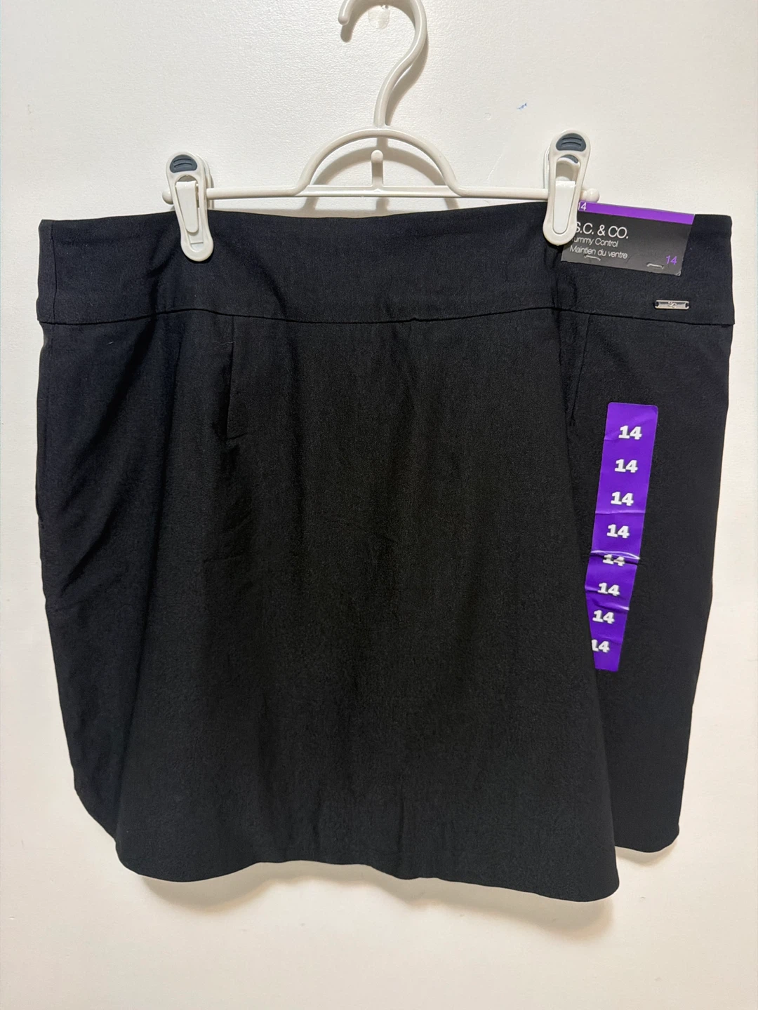 S.C. & CO. Black Pull-On Skort - Size 14 - photo 3