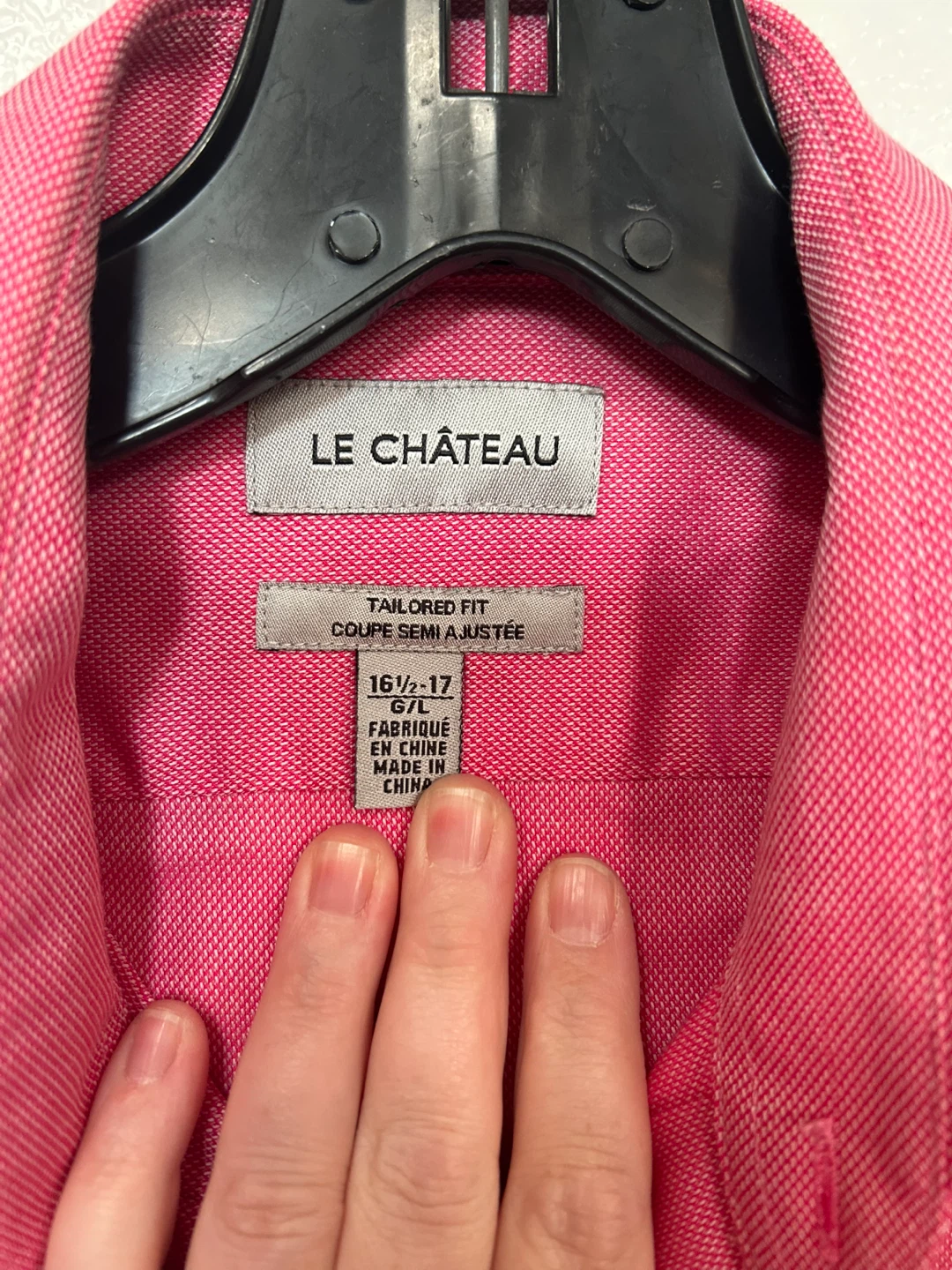 Le Chateau Pink Tailored Fit Button-Up Shirt - photo 2