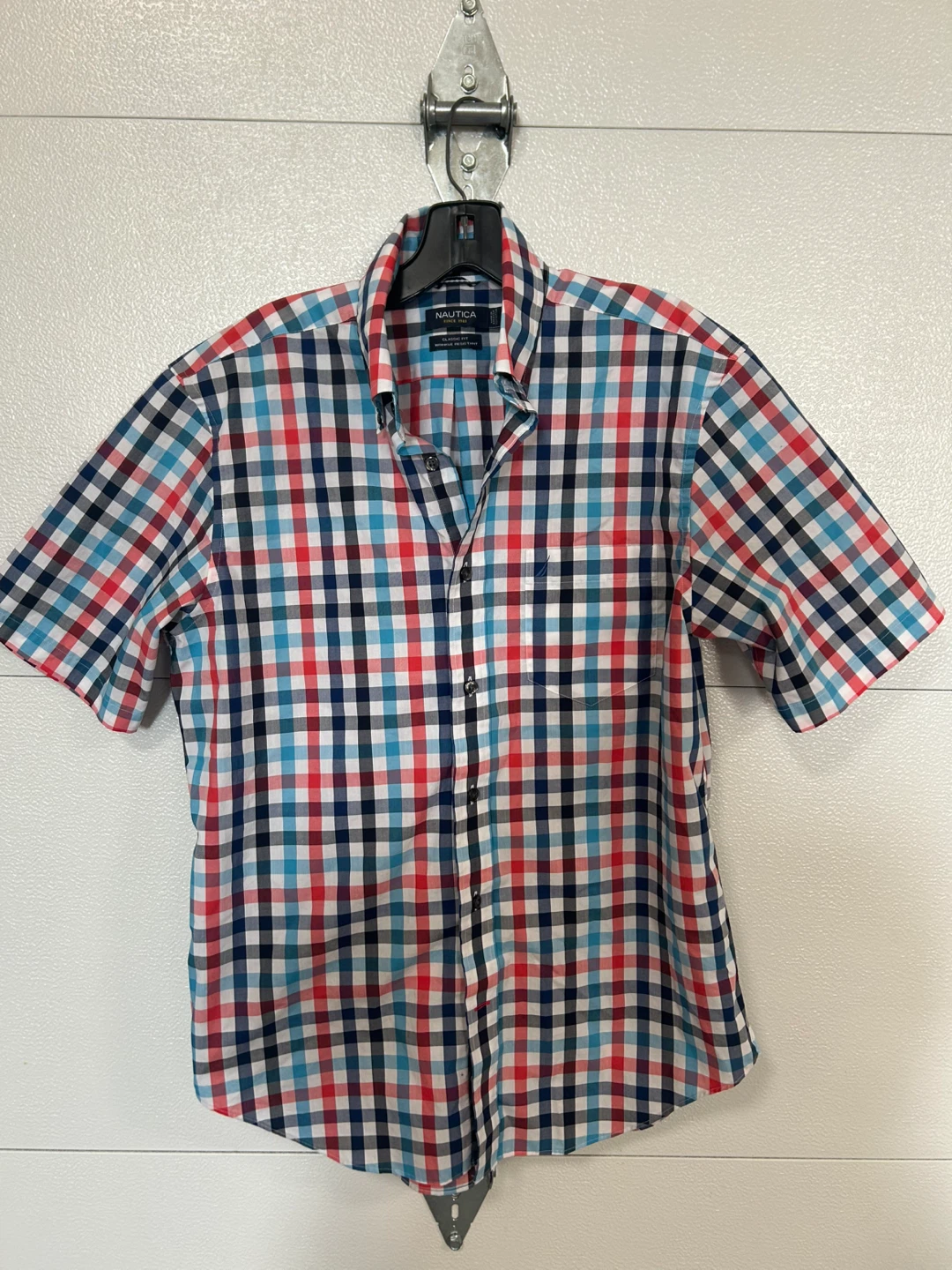 Nautica Men's Short Sleeve Button-Up Shirt