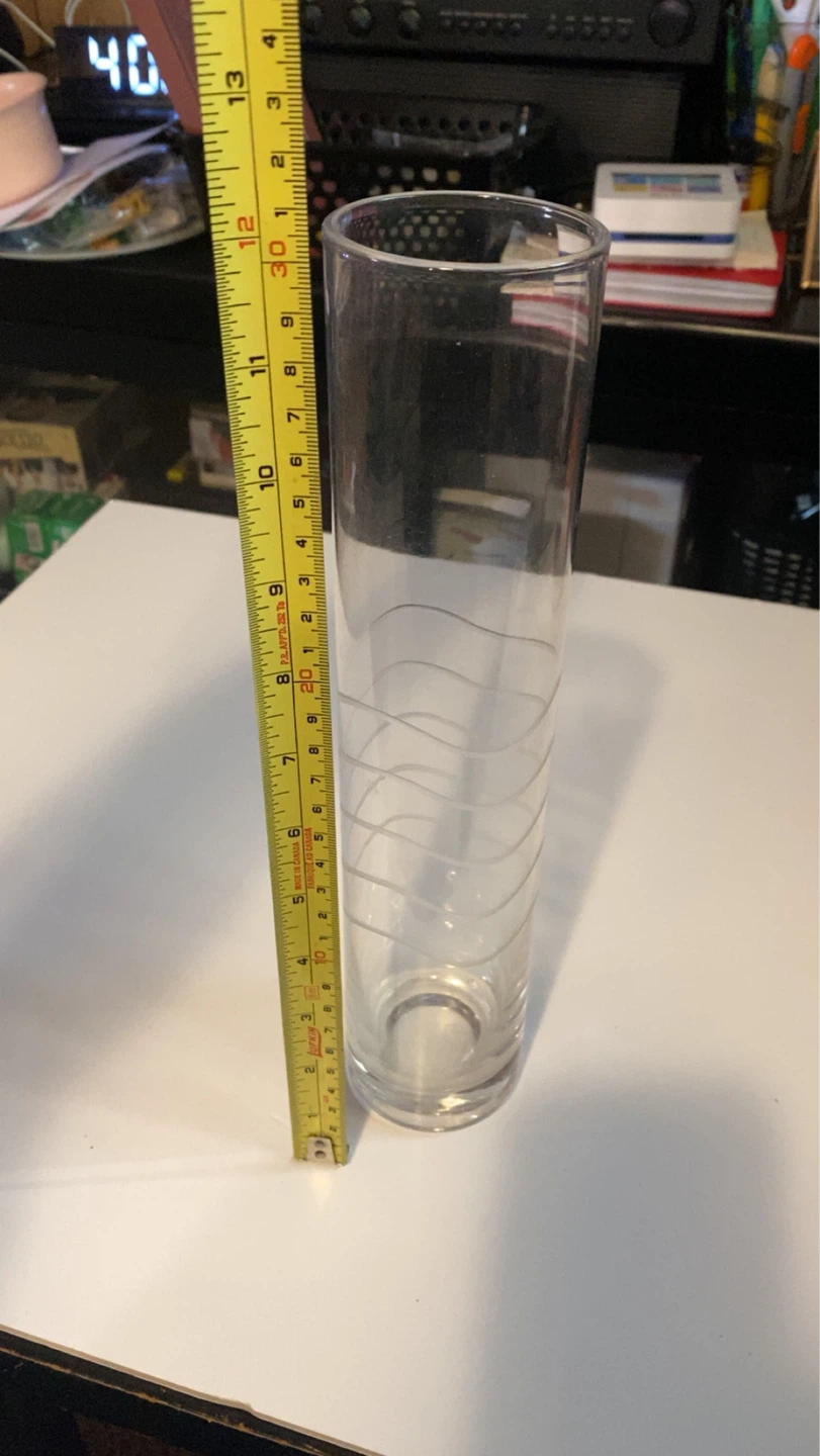 Clear Glass Cylinder Vase
