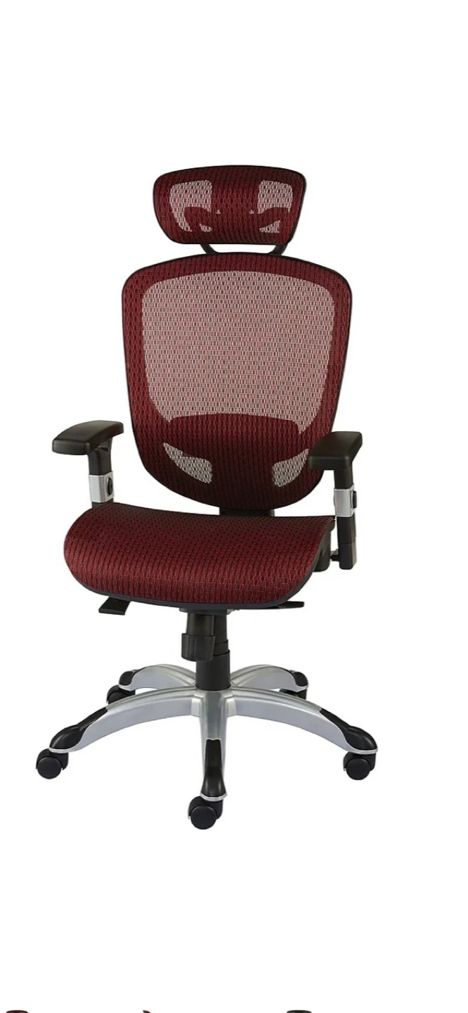 Height Adjustable Ergonomic Office Chair - Red