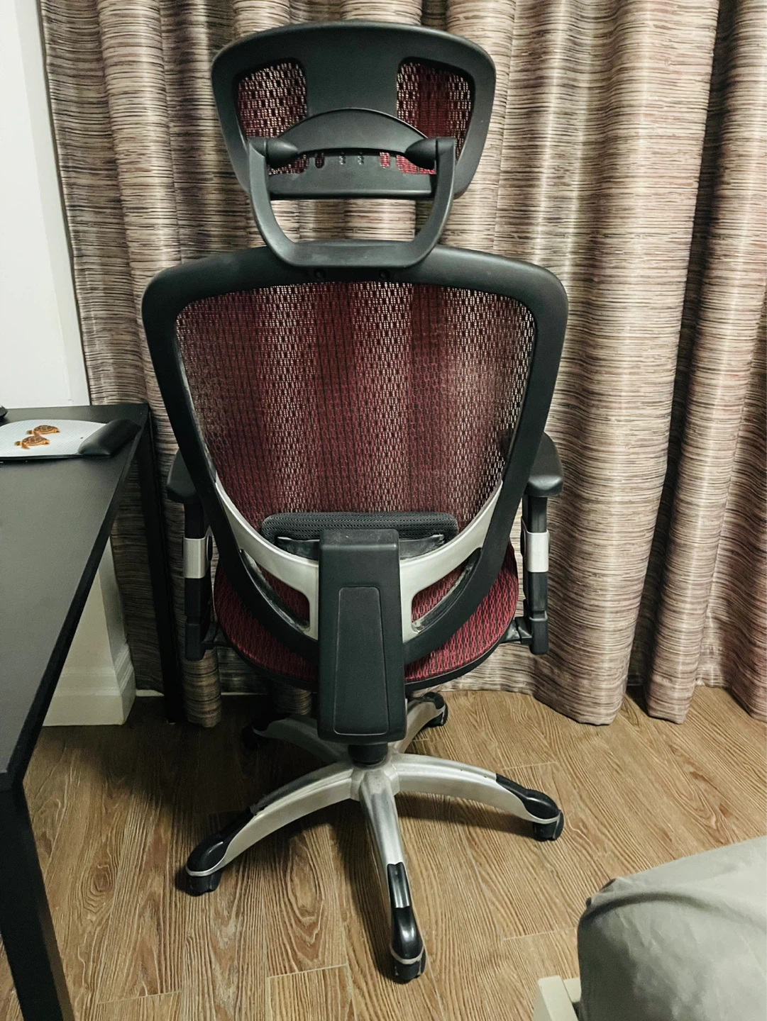 Height Adjustable Ergonomic Office Chair - Red - photo 4