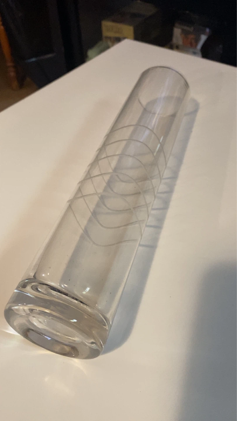 Clear Glass Cylinder Vase - photo 2