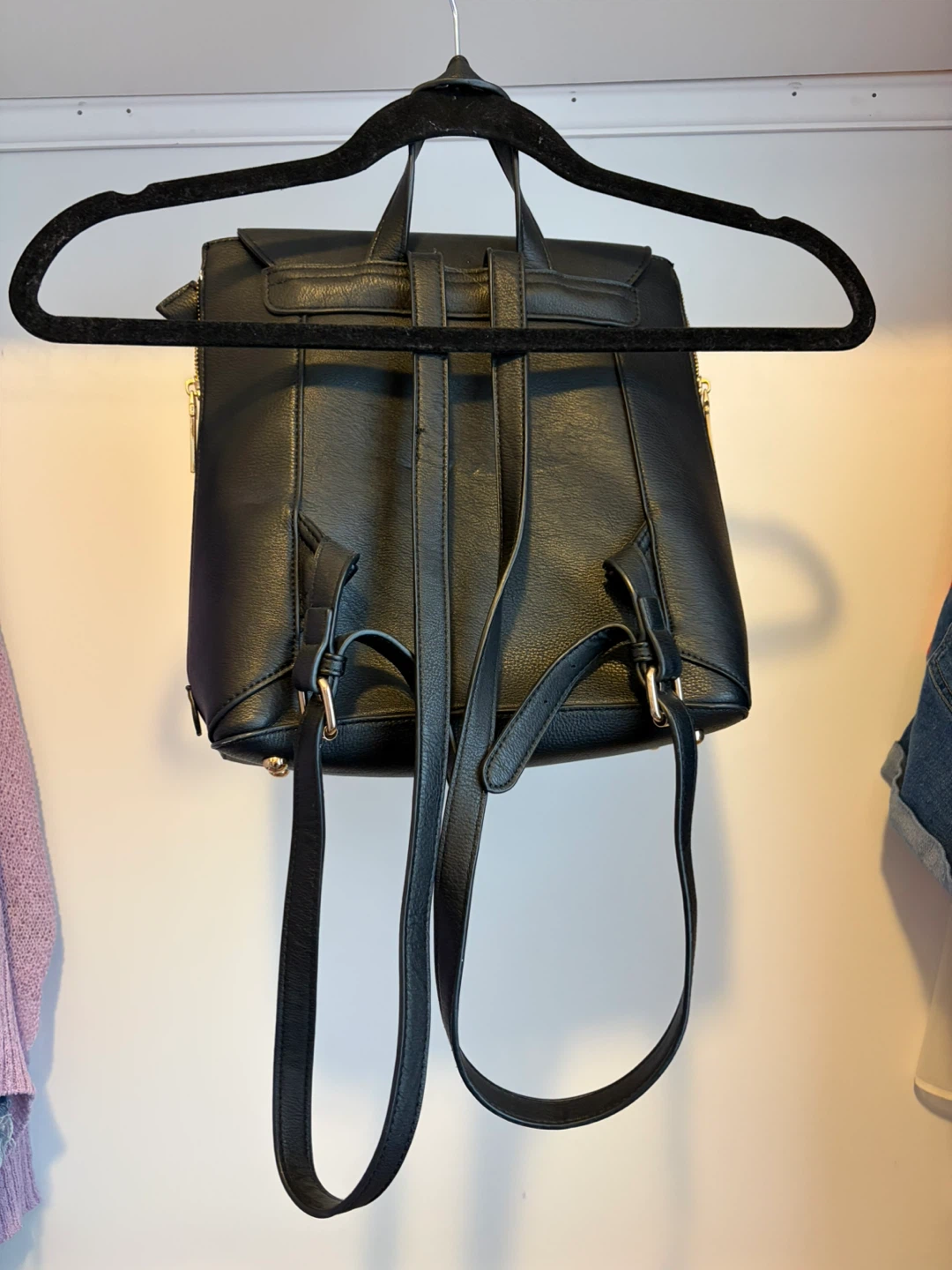 Dune London Black Faux Leather Backpack - photo 2