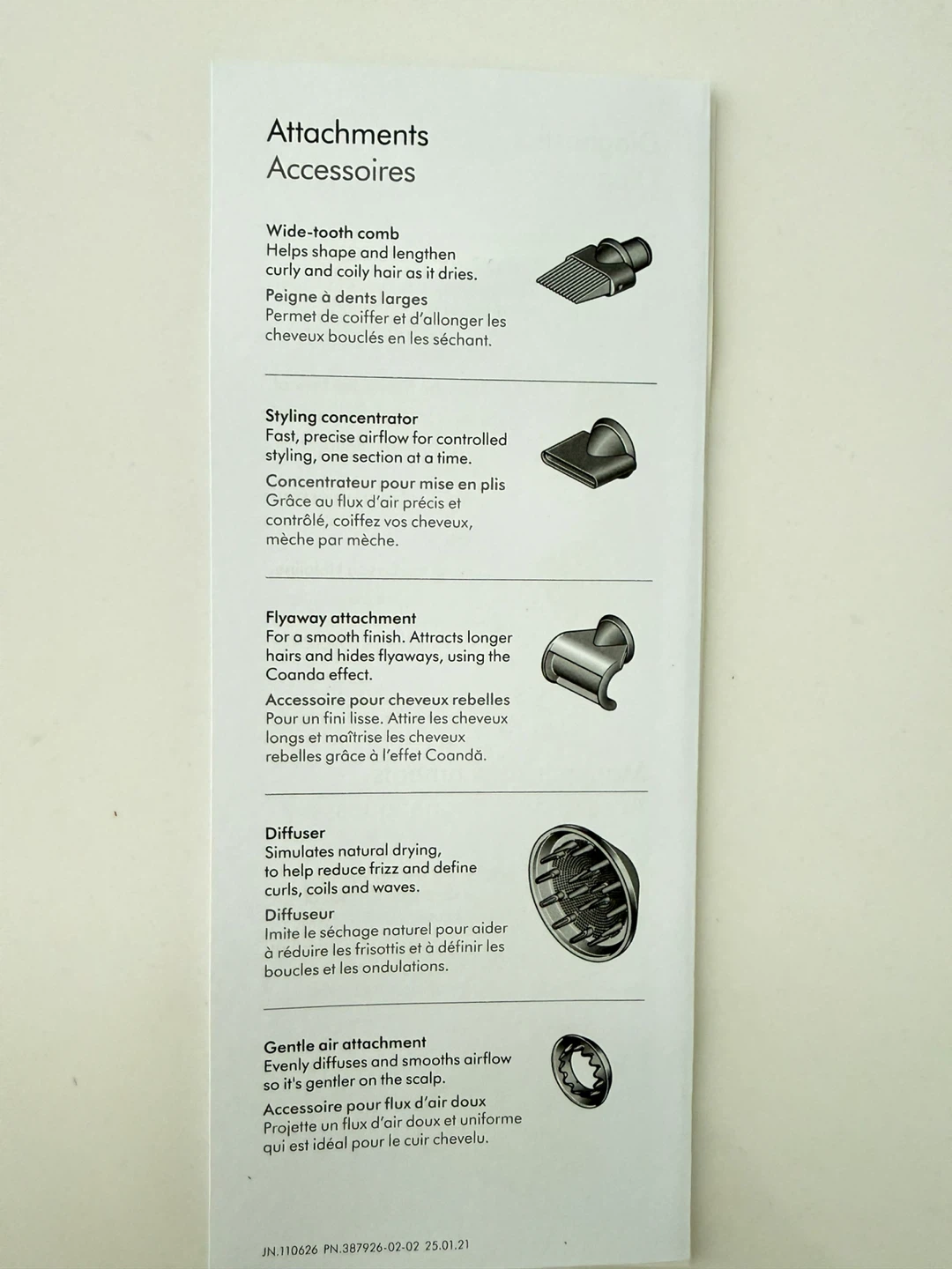 Dyson Hair Dryer Attachments 5 piece - photo 4