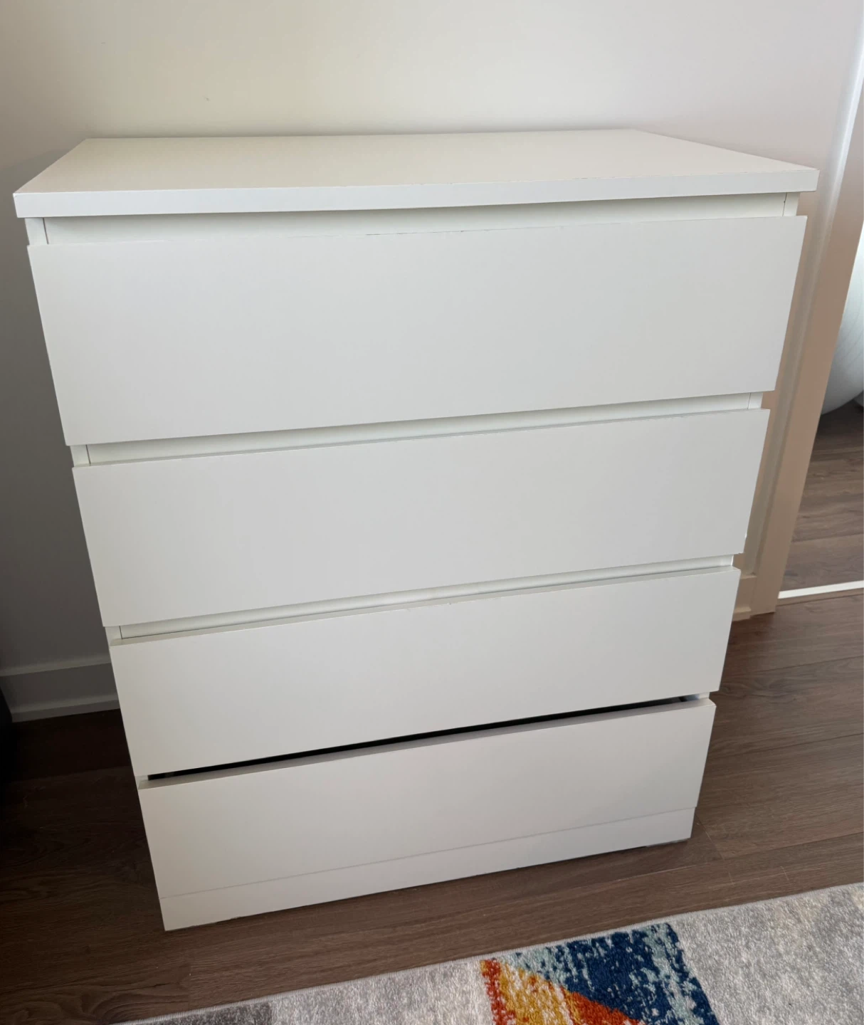 White 4-Drawer Dresser