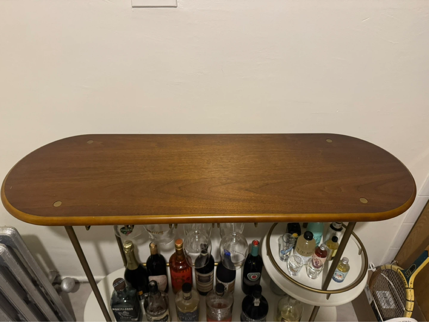 West Elm Bar Cart With Wine Rack - photo 3