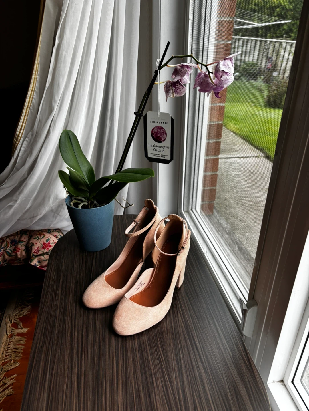 ASOS DESIGN Suede Block Heels - Pink - photo 2