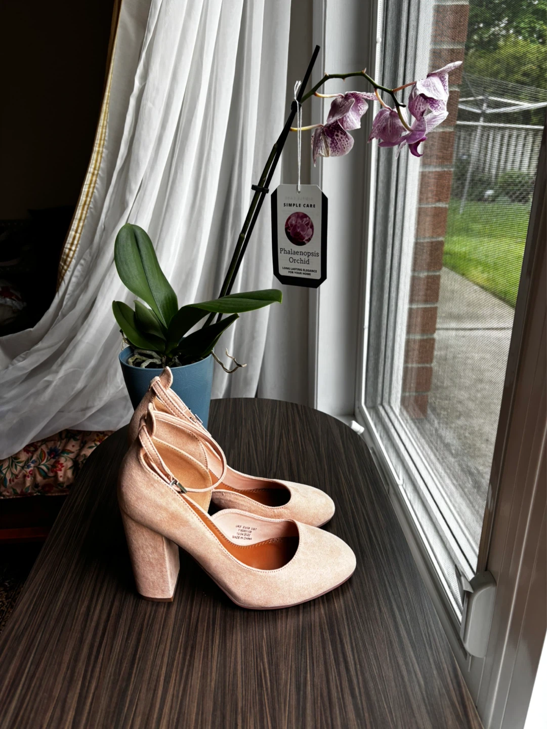 ASOS DESIGN Suede Block Heels - Pink - photo 4