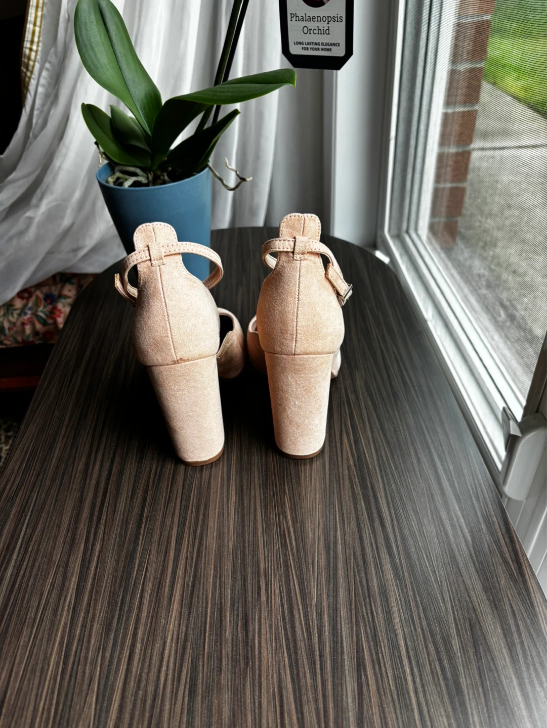 ASOS DESIGN Suede Block Heels - Pink - photo 3