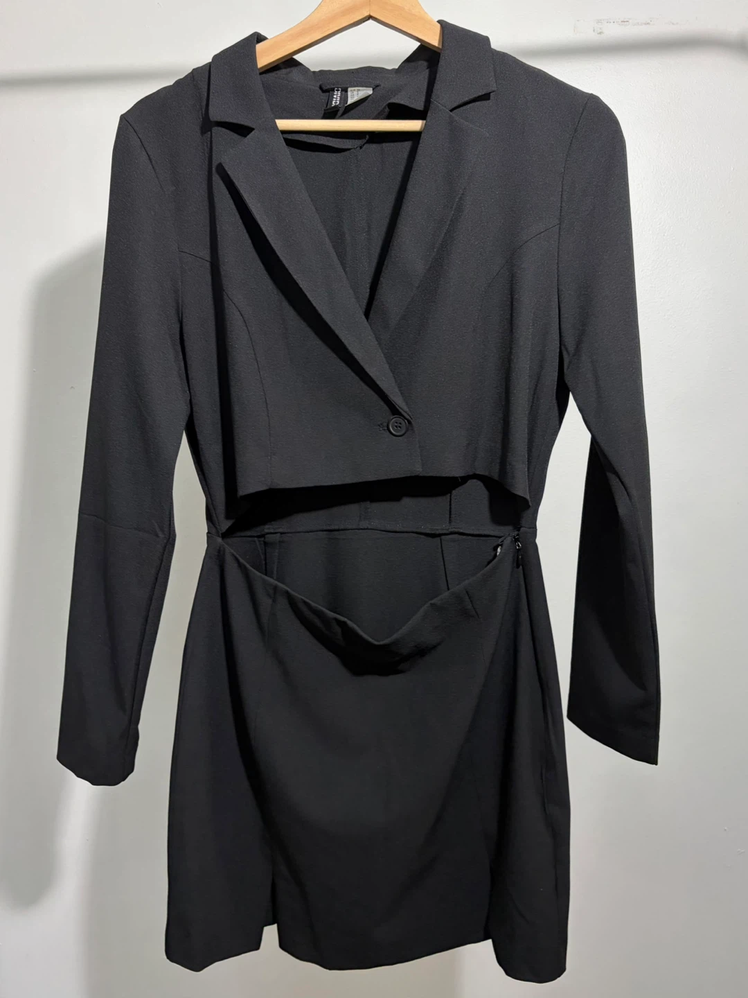 H&M Black Cutout jacket dress - photo 2