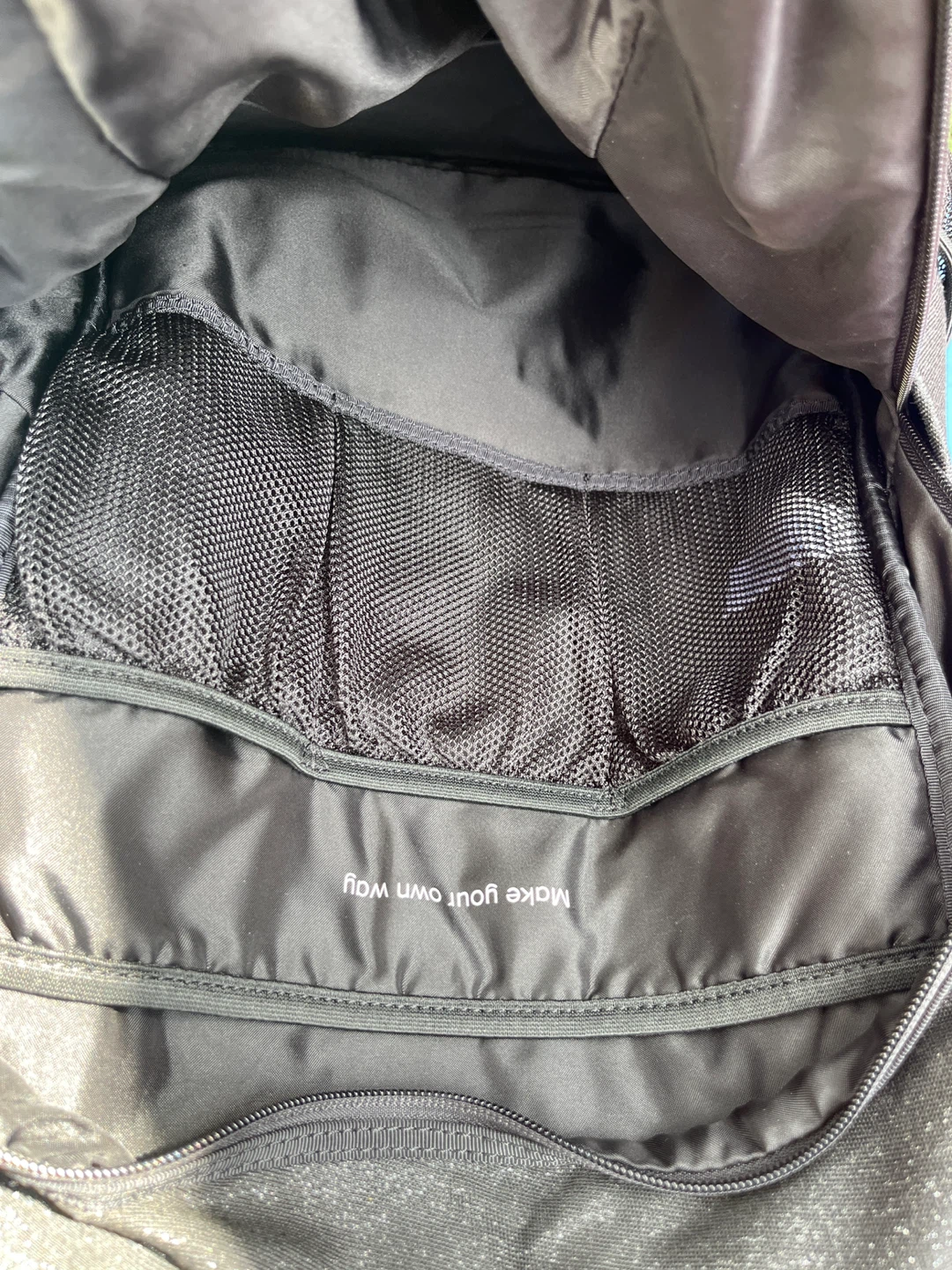 Black Backpack with Glitter Accents - photo 3