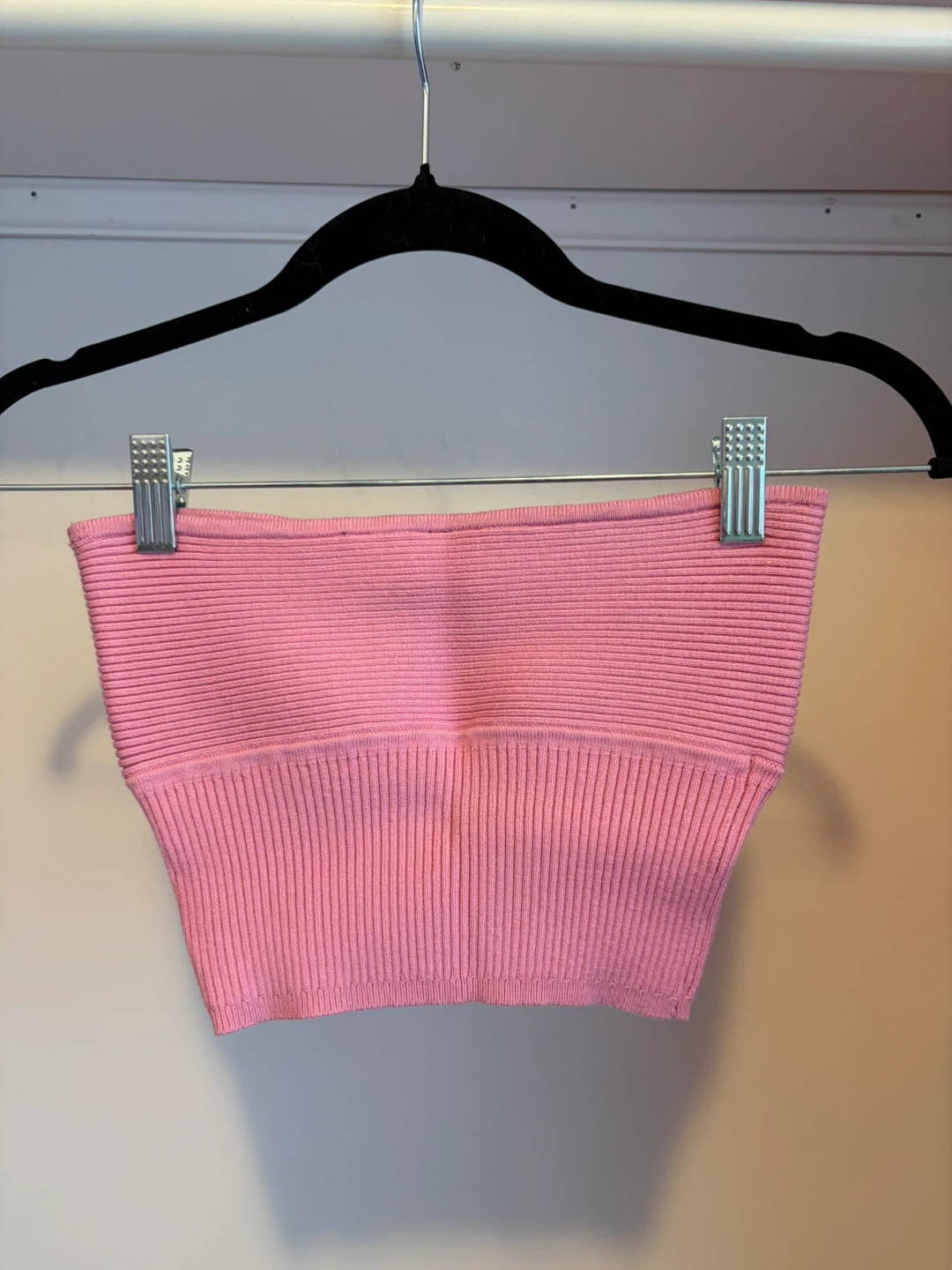 Pink Ribbed Tube Top - photo 2