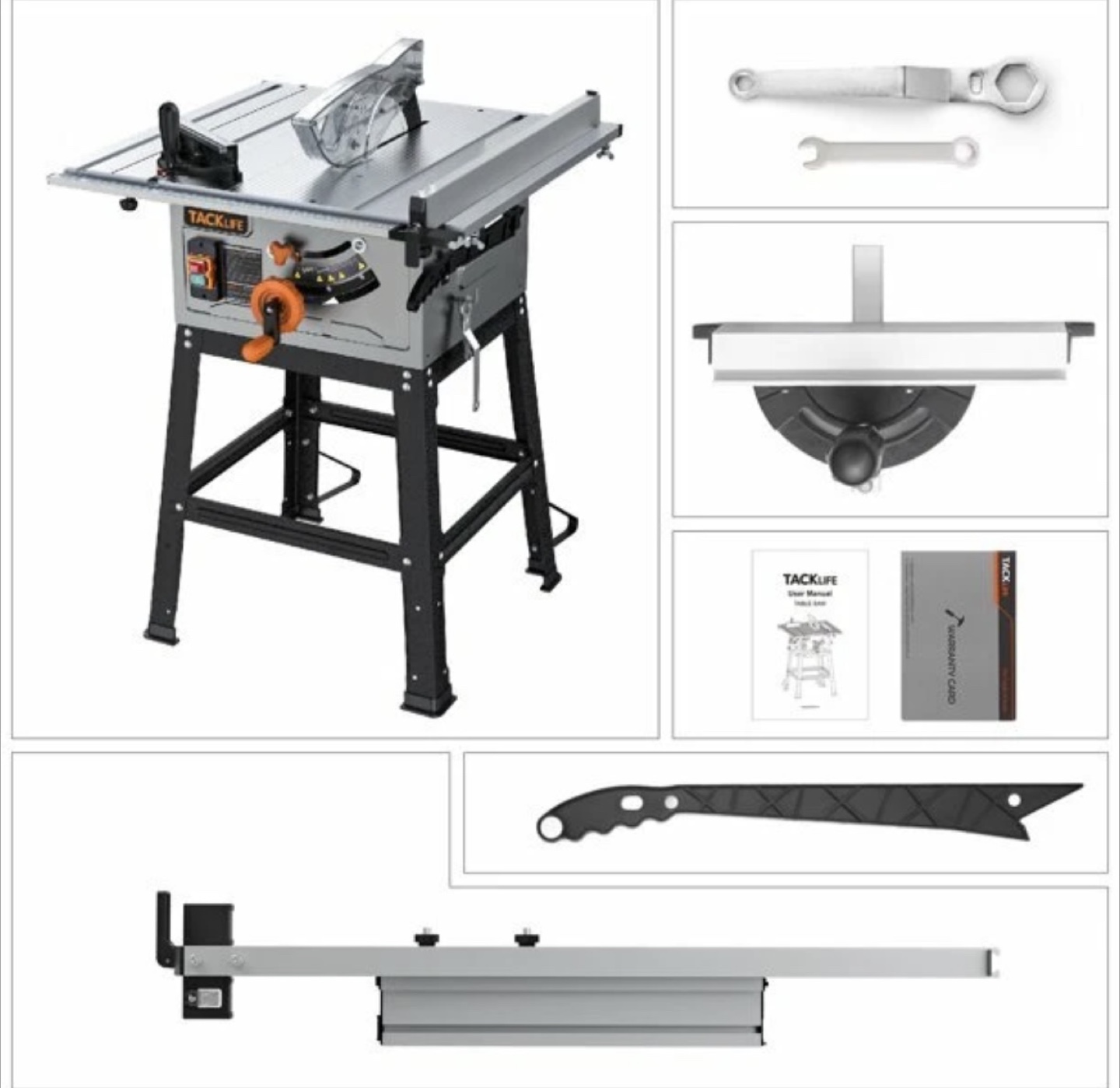 Tacklife Table Saw with Accessories - photo 3