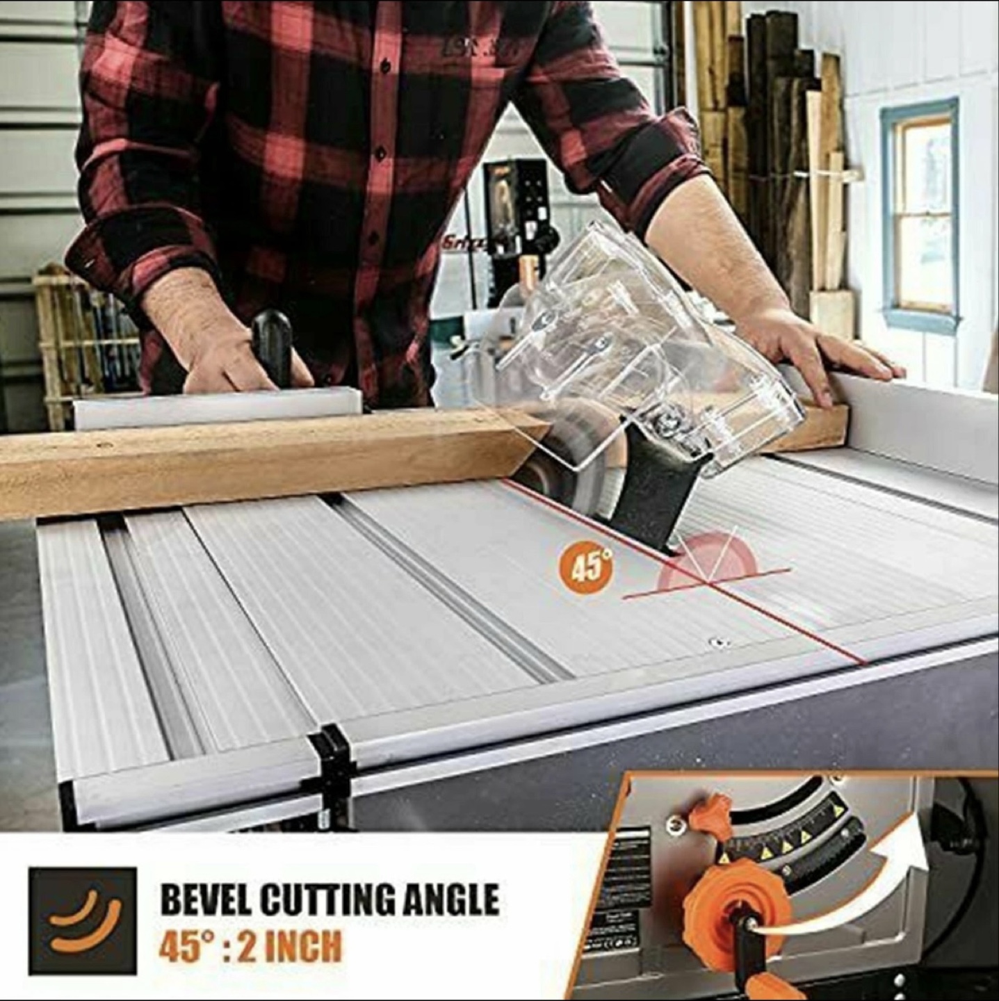 Tacklife Table Saw with Accessories - photo 5