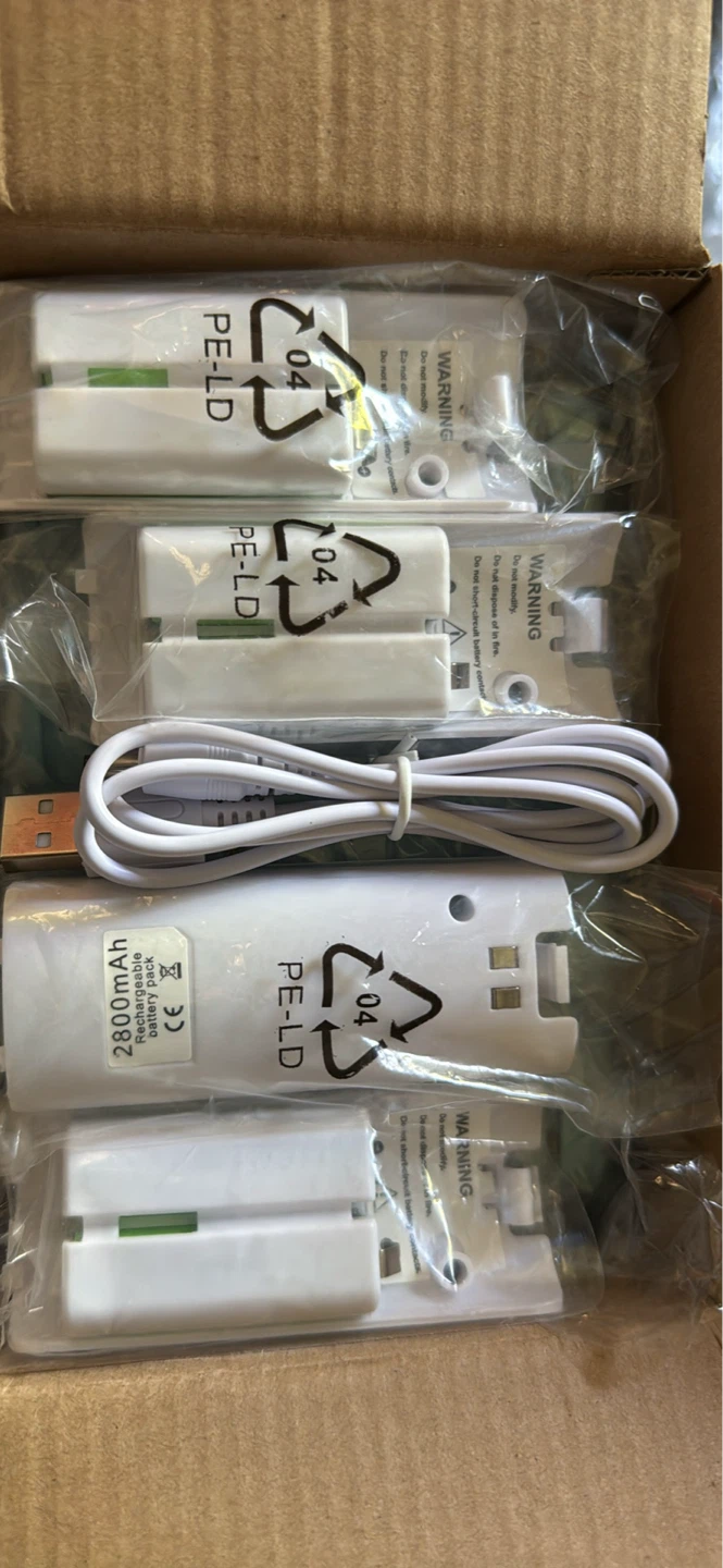 NATNO 4-Pack Rechargeable Wii U Batteries