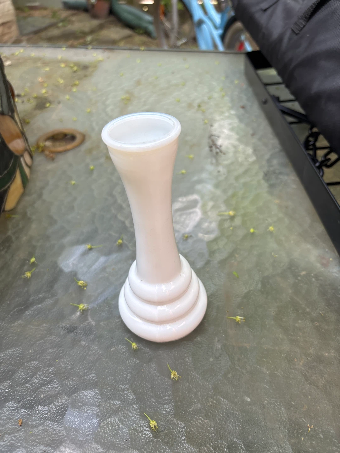 White Milk Glass Vase