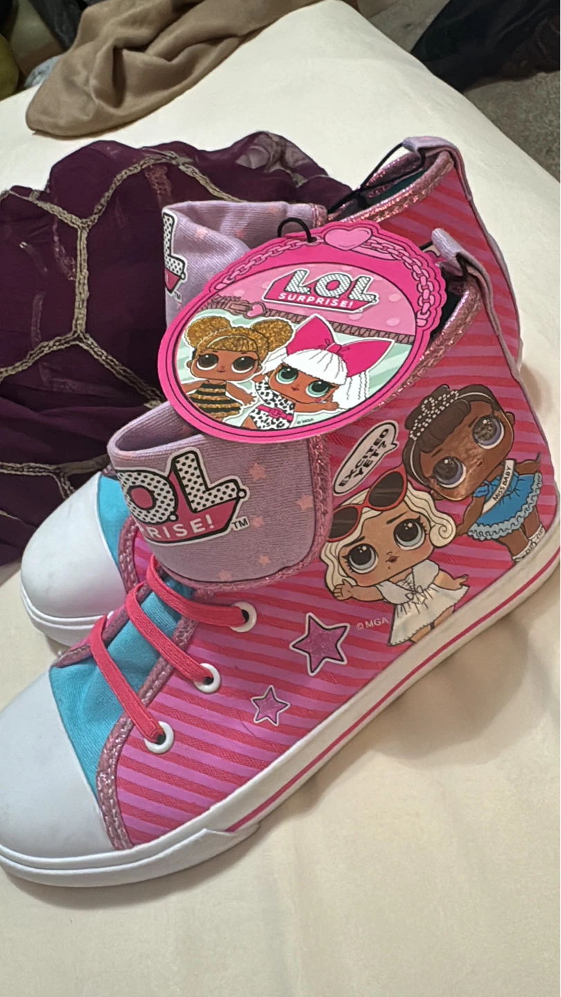 LOL Surprise! Pink Striped High-Top Shoes