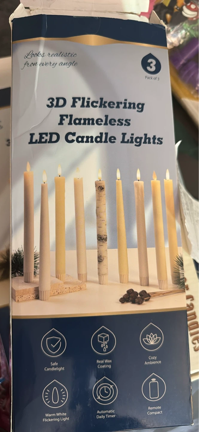 LED Taper Candles Flameless Candle Lights 12 Pack