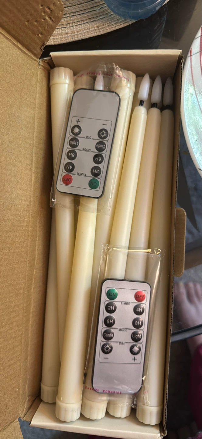 LED Taper Candles Flameless Candle Lights 12 Pack - photo 3