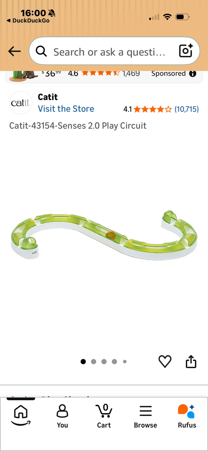 Catit Senses 2.0 Mushroom Interactive Cat Toy - photo 5