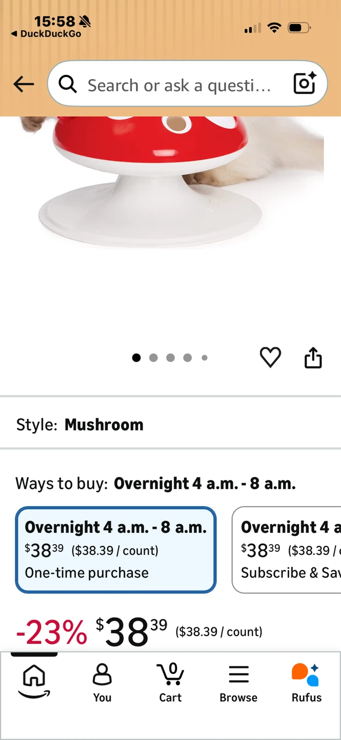 Catit Senses 2.0 Mushroom Interactive Cat Toy - photo 4