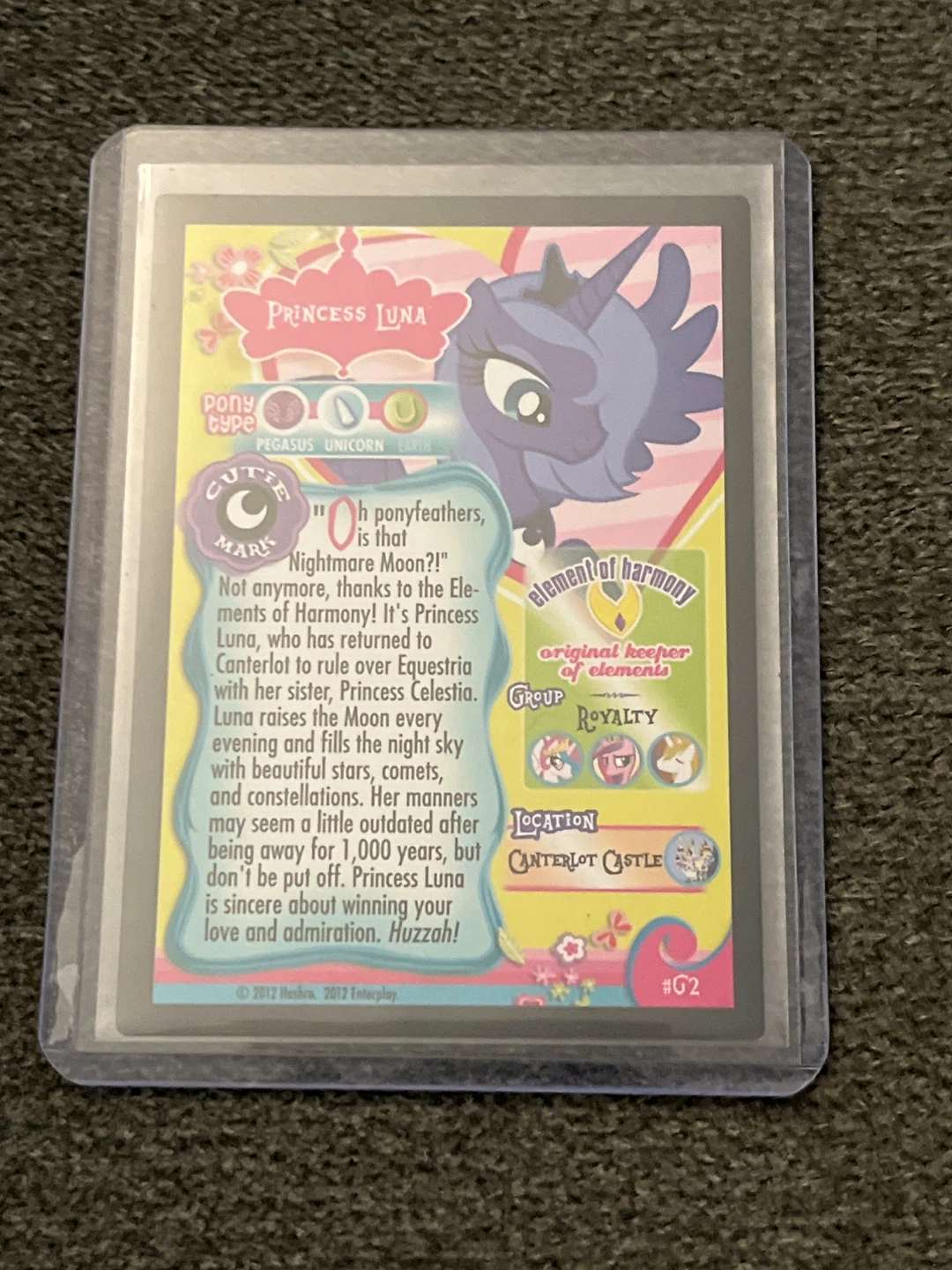 MLP Princess Luna Gold Series Card - photo 2