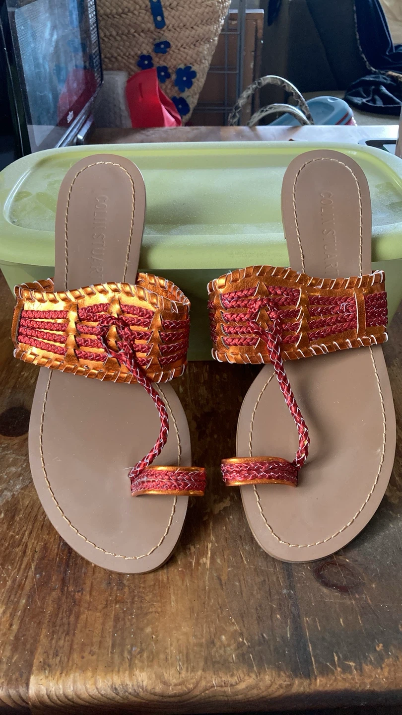 COLIN STUART Embellished Flat Sandals