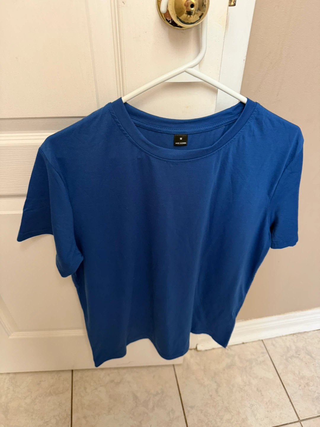 OTTMOZO Men's Casual Solid Color Round Neck Short Sleeve T-Shirt - photo 2