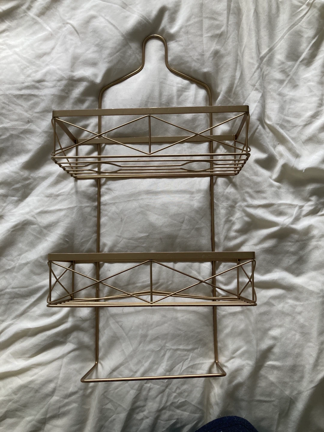 Gold Metal Two-Tier Shower Caddy