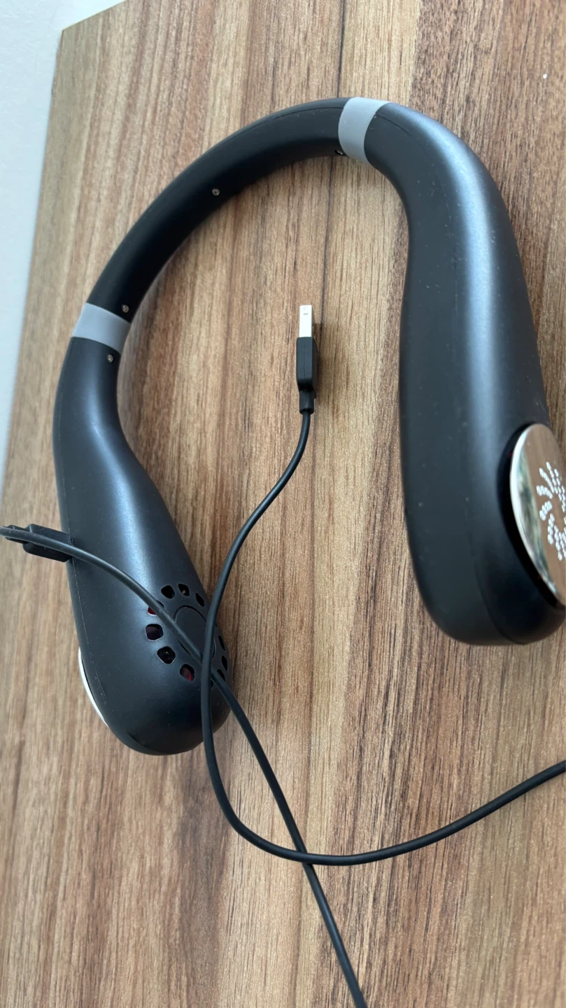 Black Neck Fan with USB Charging
