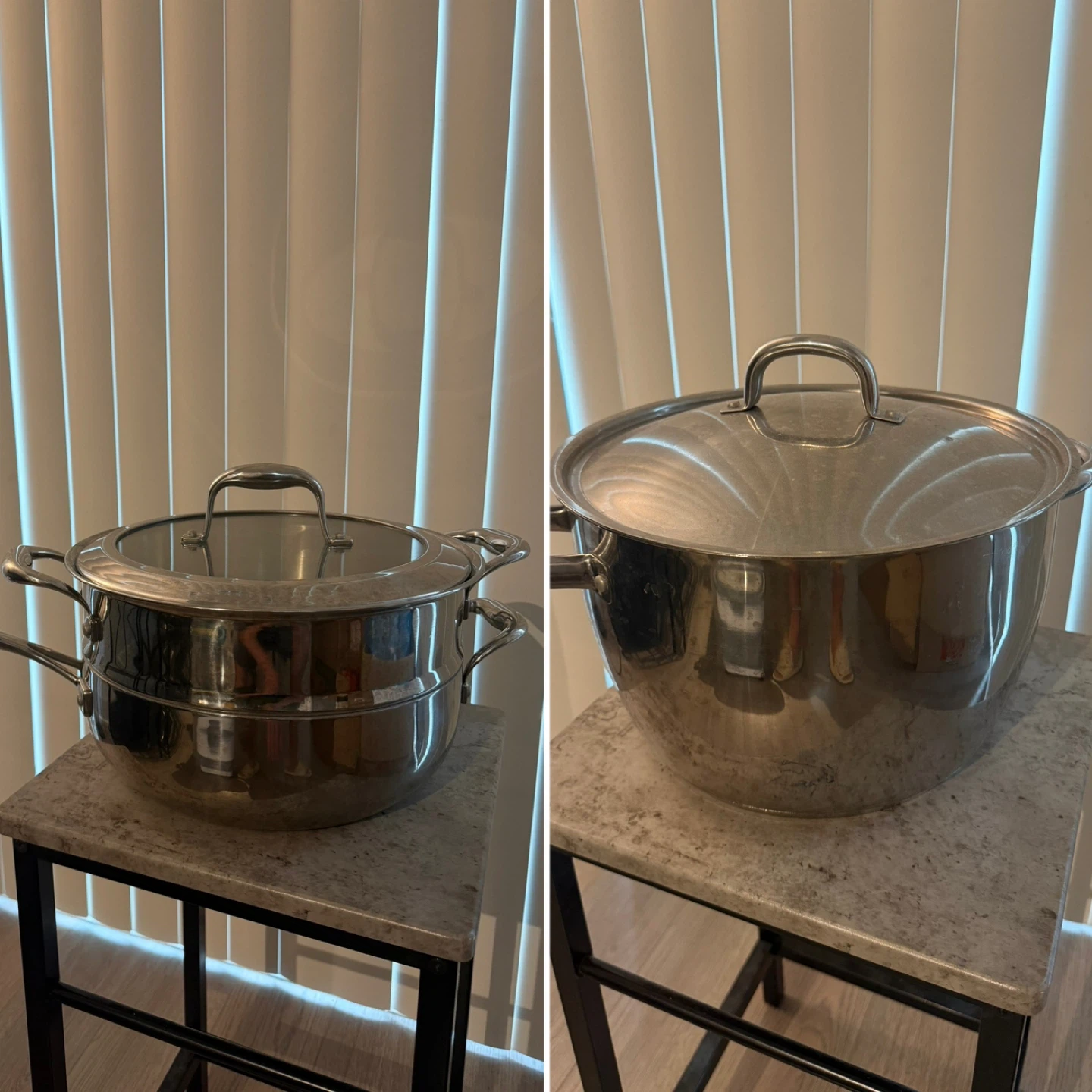 Combo sell: 2 in 1 steamer and stirred fried pan, stock pot