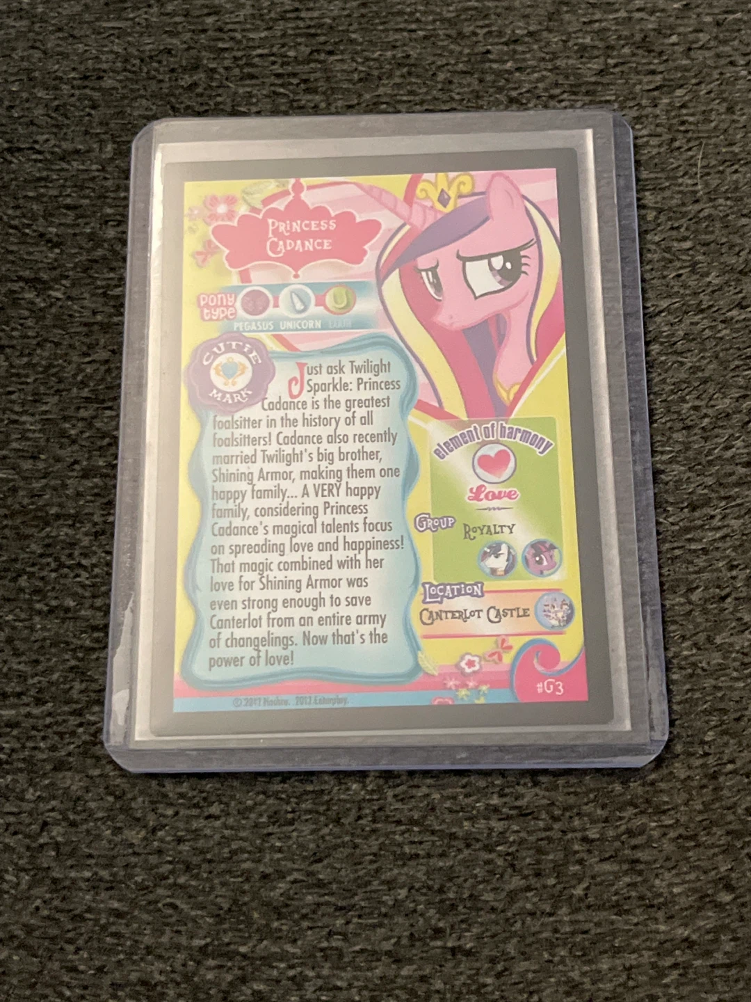 MLP Princess Cadance Gold Series Trading Card - photo 2