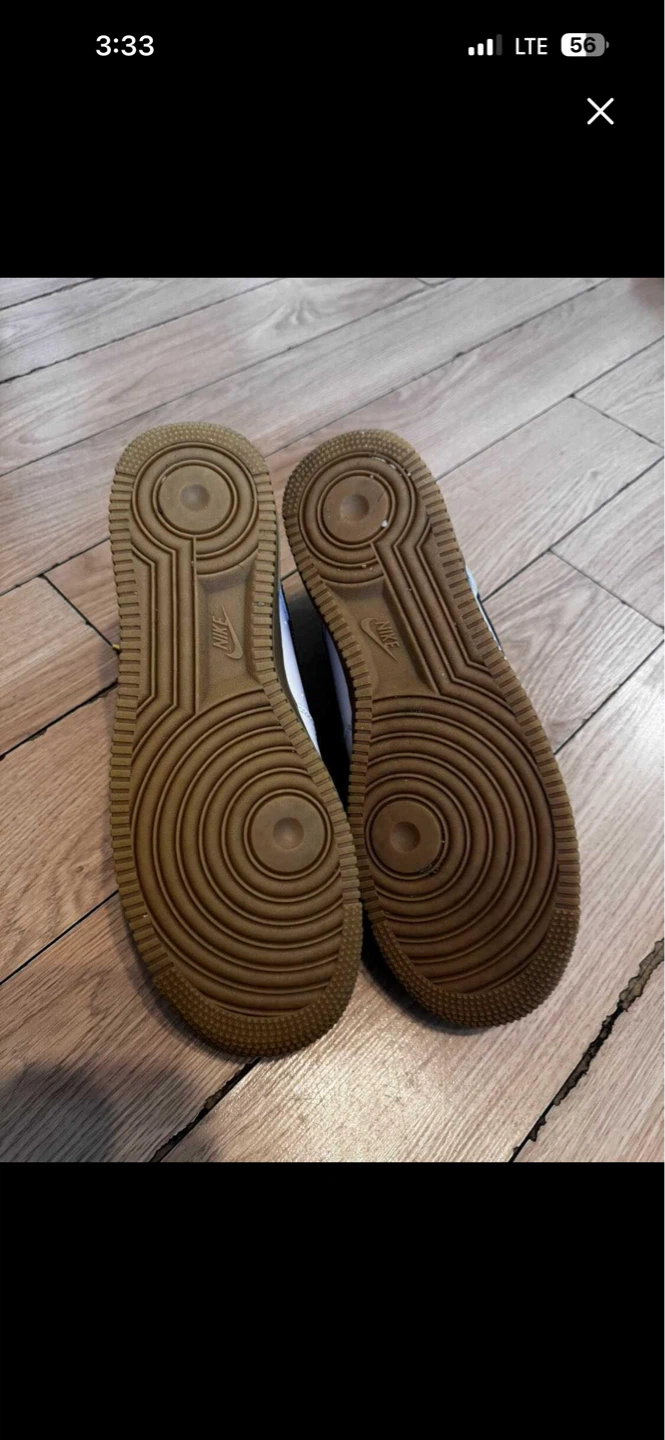Nike Air Force 1 Low White Gum Smiley Face Shoes - photo 4
